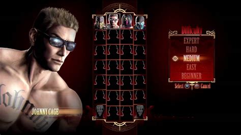 Mortal Kombat 9 Johnny Cage Gameplay YouTube