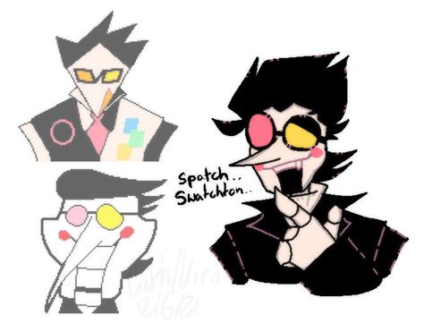 Spamton In A Swatch Artstyle By Audit0rz On Deviantart