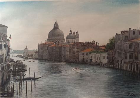 Venice, the view from Ponte Dell Accademia - ModernMasterArt