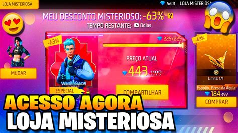 Entre Agora Na Loja Misteriosa De Ano Novo Free Fire Novas Skin Emote