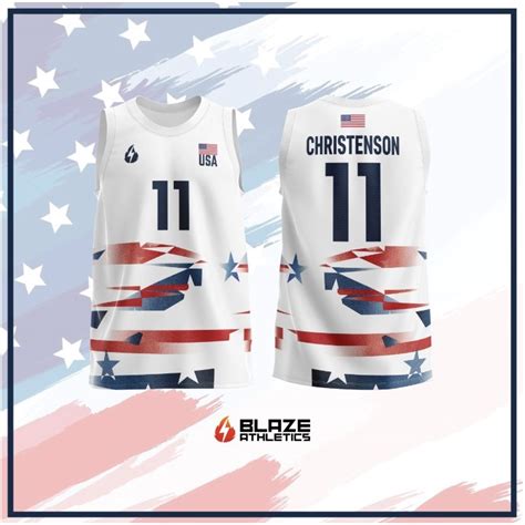 WHITE USA Volleyball Jersey ver. 2 (SLEEVELESS) | Shopee Philippines