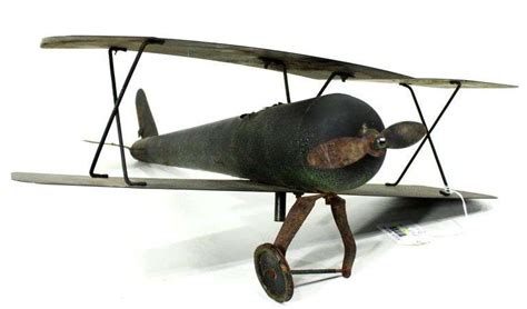 Biplane Airplane Weather Vane Is The Top Of Your Barn Naked About 18 X 18 X 7 Bunting