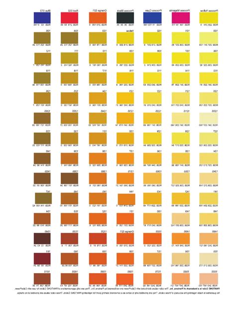 RGB Color Chart | PDF