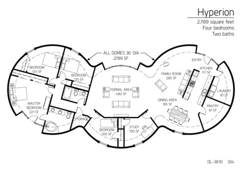 Floor Plans 4 Bedrooms Monolithic Dome Institute