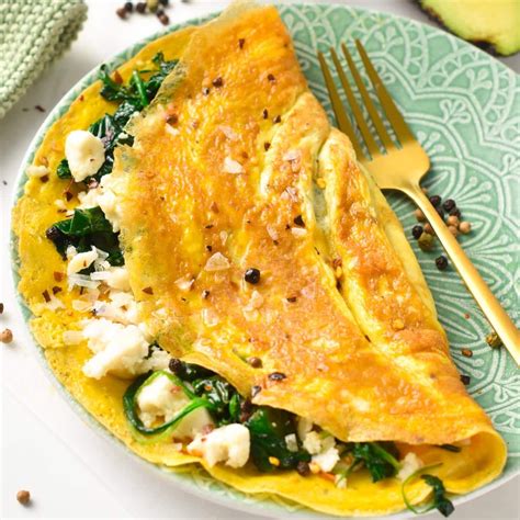 Feta Spinach Omelet Sweet As Honey Intensehealthketo