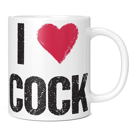 I Love Cock Rude Funny Mug Heart Dick Penis Sex T Present Etsy