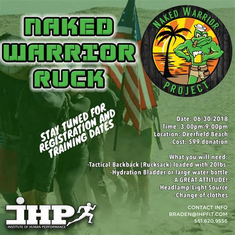 Naked Warrior Ruck A Tactical Adventure Naked Warrior Project