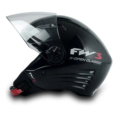 Capacete Aberto P Moto Fw3 Viseira Cristal X Open Inmetro Shopee Brasil