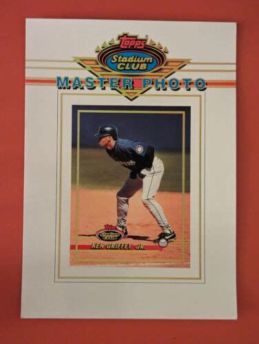 Stadium Club Master Photo Ken Griffey Jr Ebay