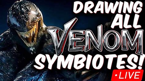 Drawing ALL VENOM SYMBIOTES RIOT YouTube