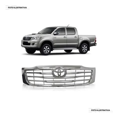 Grade Dianteira Toyota Hilux Srv 2012 2013 Moldura Cromada Submarino