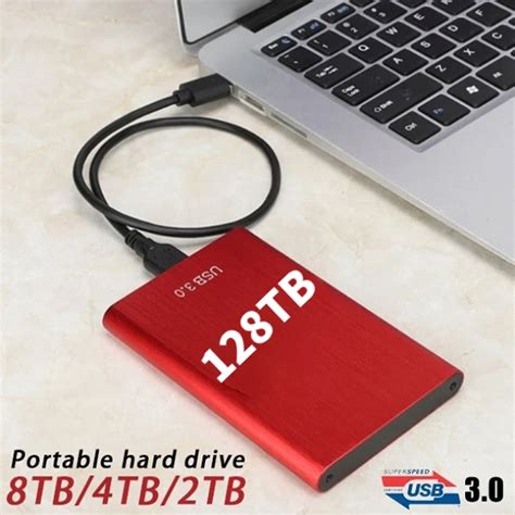 New 128TB HDD SSD USB3 0 SATAHigh Speed 2 5 External Hard Driv