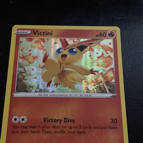 Mavin Pokemon Card Evolving Skies Victini 020203 Holo Rare Pokemon