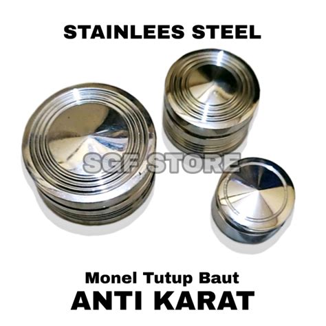 Tutup Baut Variasi Monel Stainless Anti Karat Ready Ukuran Harga