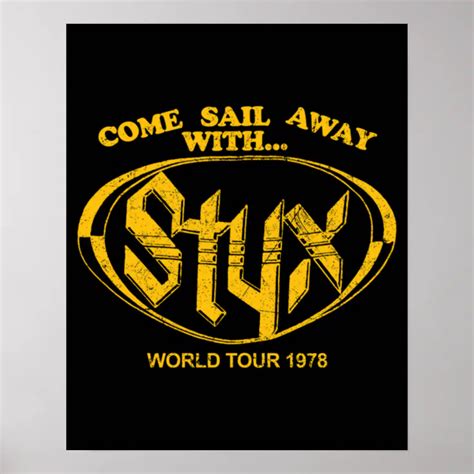 Come Sail Away With STYX Vintage Gift Poster | Zazzle