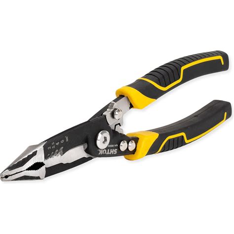 Многофункциональные электромонтажные клещи 6-в-1 SHTOK серия ACRUX, 210 ...