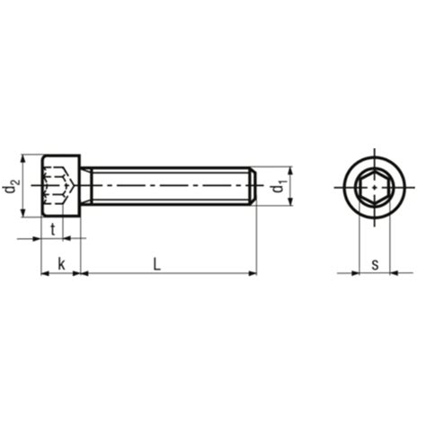 Vis M Taux T Te Cylindrique Six Pans Creux Inox A Din Iso