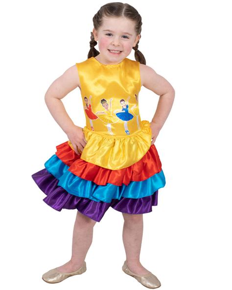 The Wiggles Ballerina Multi-Coloured Girls Costume