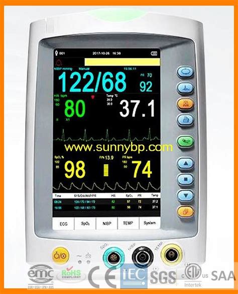 Inch Pc Plus Portable Transfer Patient Monitor Parameter Nibp