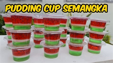 Resep Pudding Semangka Pudding Cantik Untuk Snackbox Ide Jualan