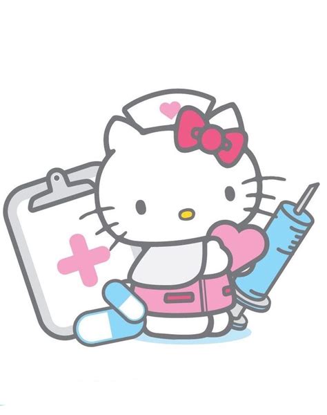 Hello Kitty Sanrio Nurse Wallpaper 🎀 En 2023 Pegatinas Bonitas