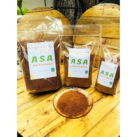 Jual Gula Aren Bubuk ASA 500 Gram 100 Murni Palm Sugar Organic