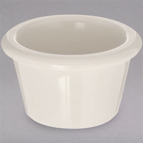 Carlisle S Oz Ivory Bone Smooth Melamine Ramekin Case