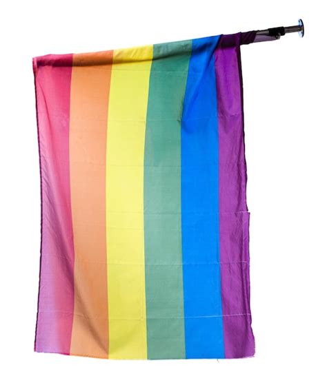 Una Bandera Del Arco Iris Que Representa El Orgullo Gay Queer Y Lgbtq