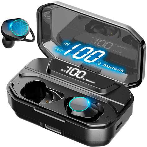 Auriculares inalámbricos Bluetooth 5 0G02 con funda de carga de 3500