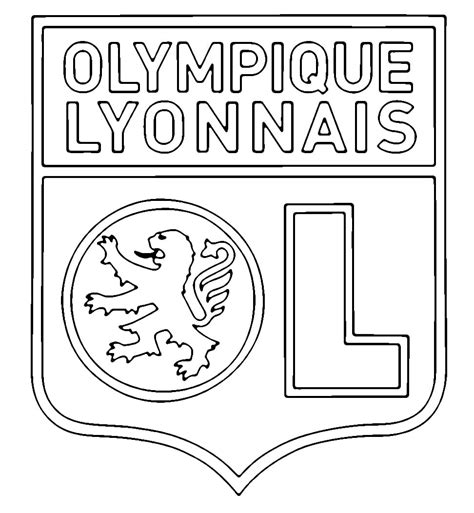 Coloriage L Olympique Lyonnais T L Charger Et Imprimer Gratuit Sur