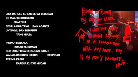 Hindia Rumah Ke Rumah Official Lyric Commentary Video Youtube