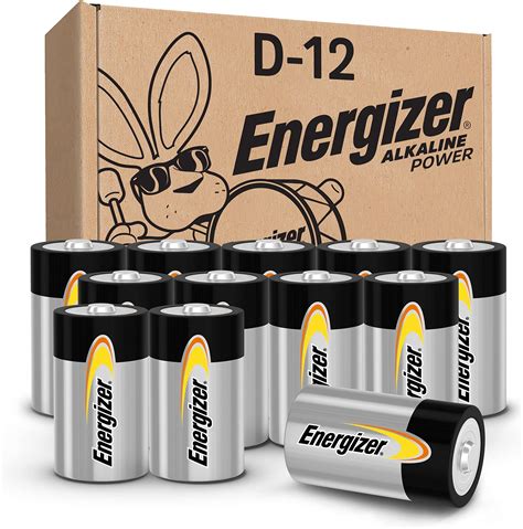 Energizer D Batteries Max D Cell Battery Premium Alkaline 12 Count Health