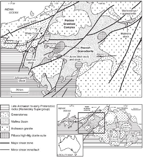 Regional Geological Map Of The Northern Part Of The Pilbara Craton