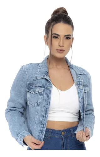 Jaqueta Jeans Feminina O Encapado Marmorizada Premium