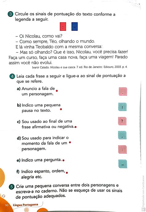 Dois Pontos E Travessão Atividades - Pe.da.go.gi.a - ATIVIDADES E RECURSOS: Travessão e dois pontos