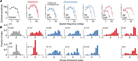 A Contrast Sensitivity Inverse Of Threshold Contrast Is Plotted As