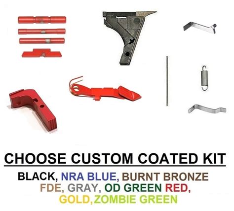 Lower Frame Parts Kit for Glock 19 Gen 1 - 3 Custom Coated, Ceratkote