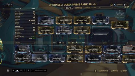 Soma prime build : r/Warframe