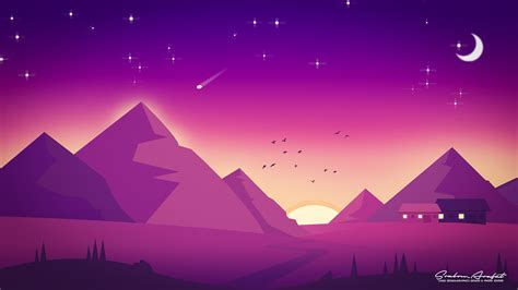 Illustration : Flat landscape (1) | Images :: Behance