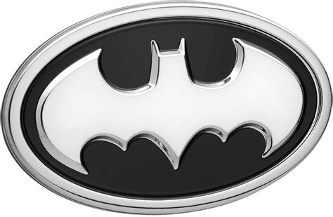 Fan Emblems Batman 3d Car Badge 1989 Logo Black And Chrome Buy