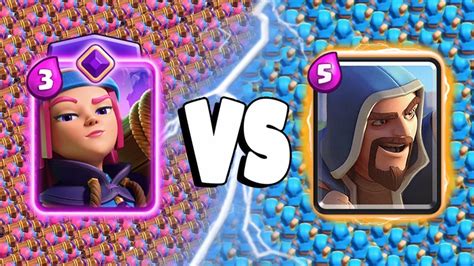 EVOLVED FIRECRACKER Vs WIZARD Clash Royale Battle YouTube