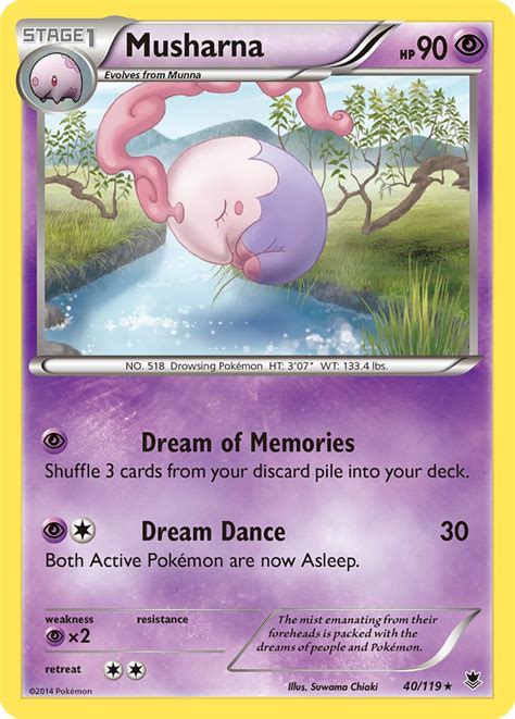 Pokémon XY Phantom Forces Card 040 Musharna Standard Arcade Game Cards