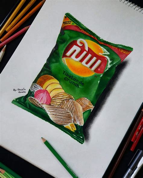 Lays Chips Drawing