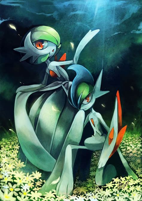 Pokemon Gardevoir And Gallade Wallpaper