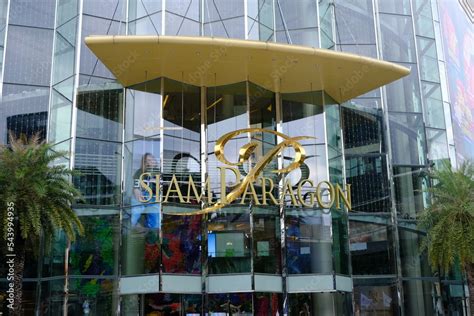 BANGKOK, THAILAND - OCTOBER 03, 2022: Siam Paragon Sign. Siam Paragon is a famous department ...