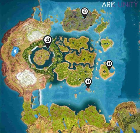 Ark: Survival Ascended The Center resource map