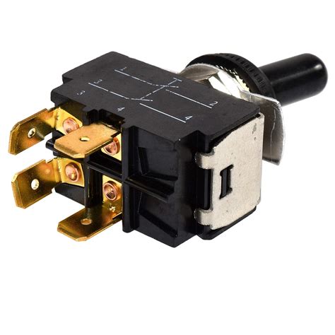 HQRP 4 Pin Toggle Switch Compatible With HY29E ON Off Steampunk