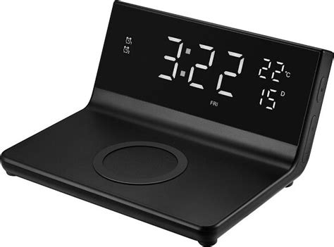 Ztech Chargex Pro Wireless Charging Alarm Clock For All Wireless