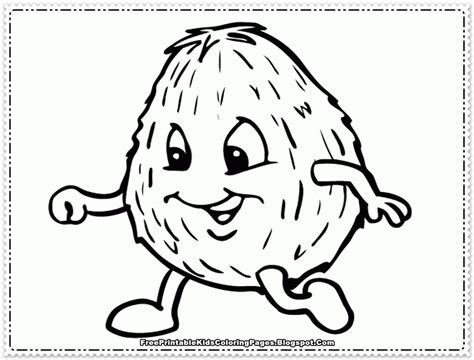 Free Coconut Coloring Page, Download Free Coconut Coloring Page png ...