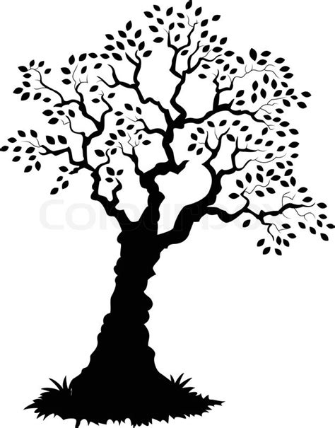 Vector illustration of Tree silhouette ... | Stock vector | Colourbox